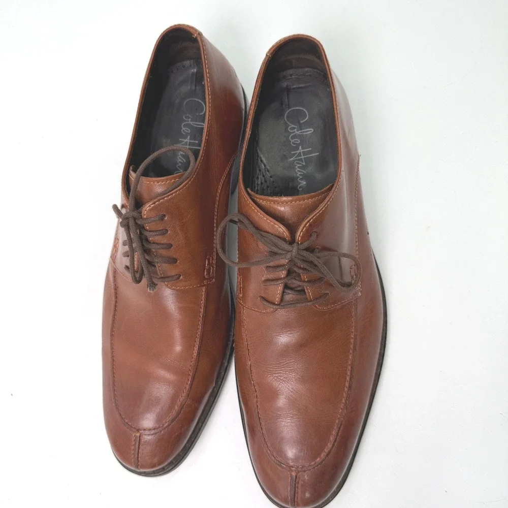 Cole Haan Derby Oxford Shoe Men 10‎ M Leather Lace Up Minimalist Office Academia